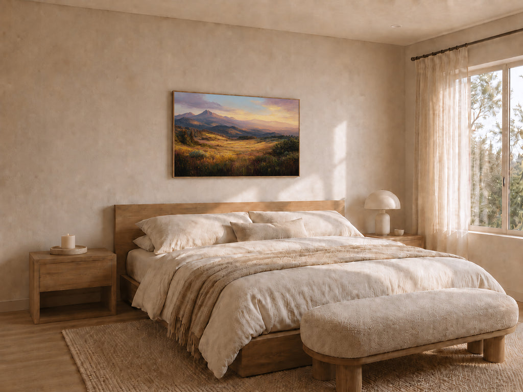 Lassen Volcanic National Park Spring Sunset Wall Art | California Landscape Painting