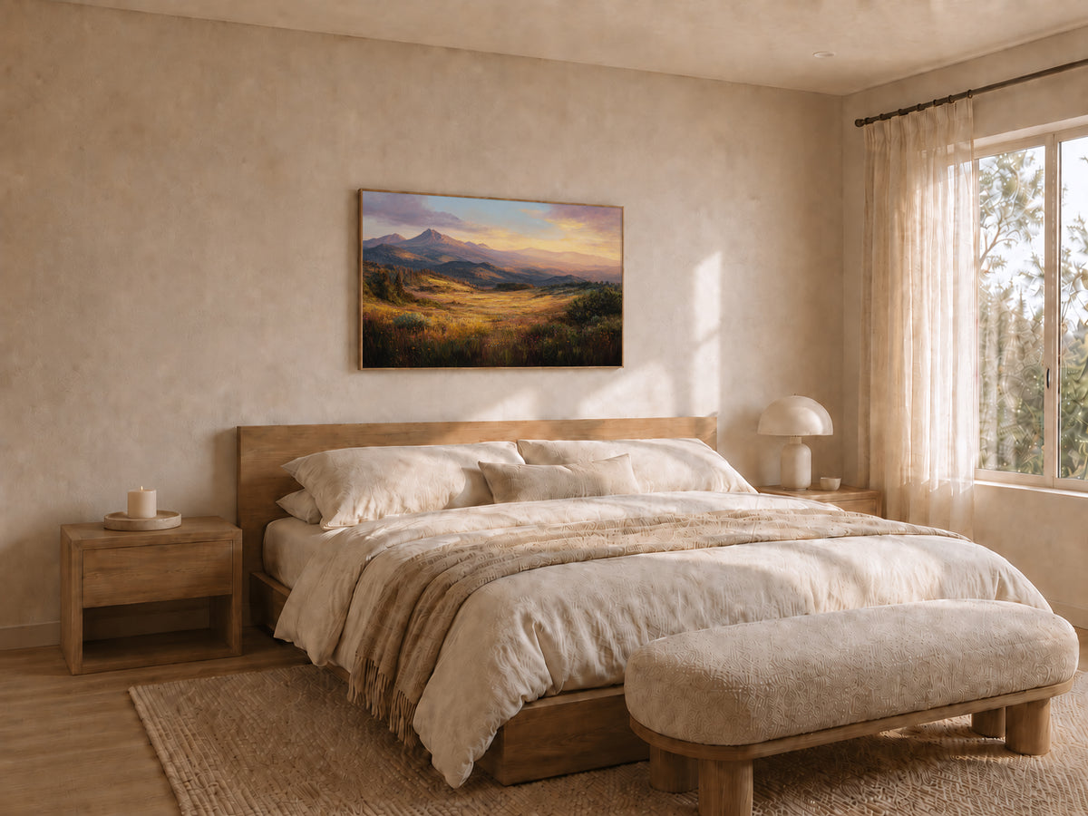 Lassen Volcanic National Park Spring Sunset Wall Art | California Landscape Painting
