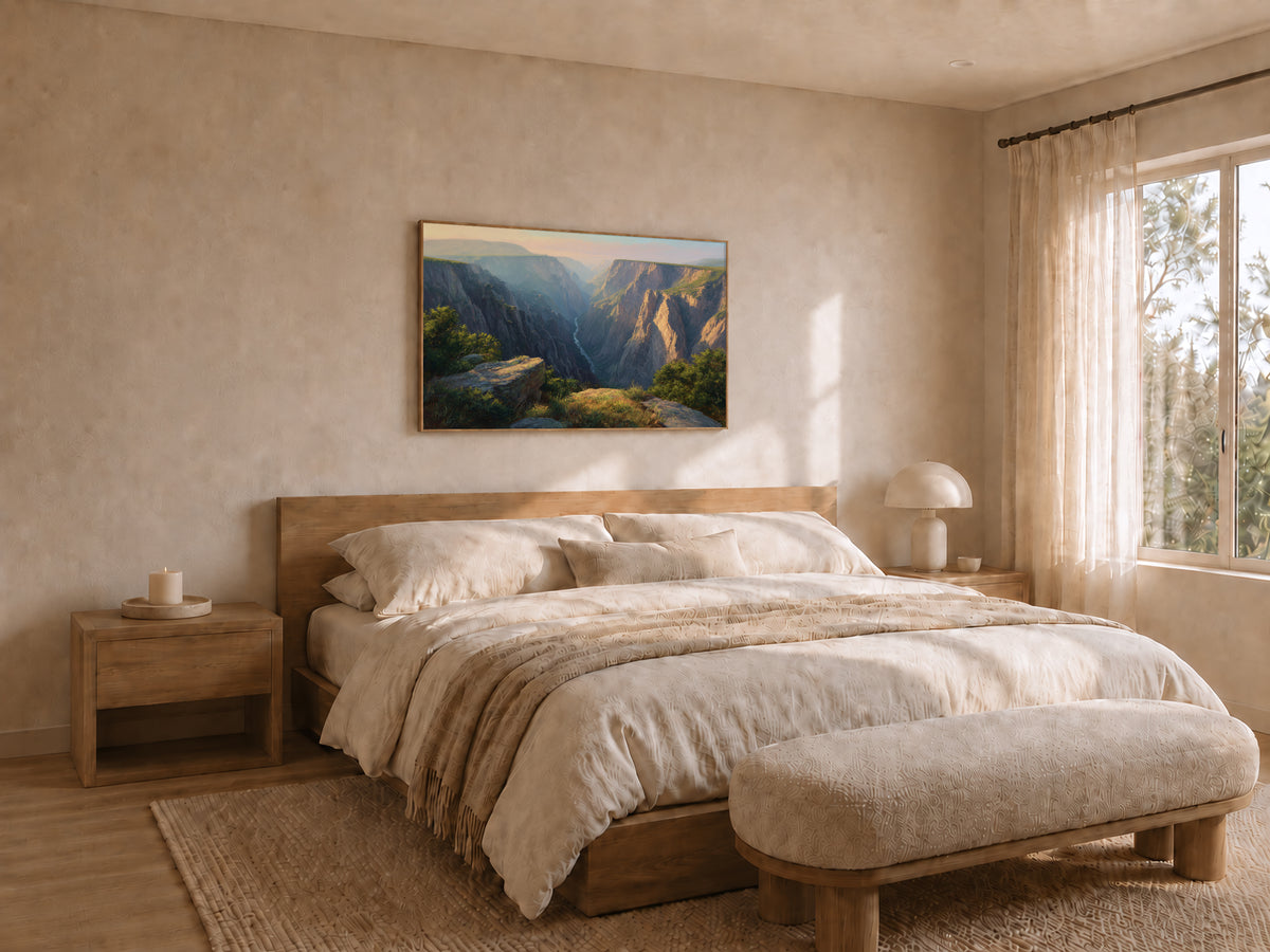 Black Canyon of the Gunnison National Park Summer Sunrise Wall Art | Colorado Landscape Painting