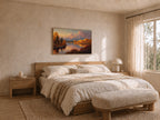 Oxbow Bend Fall Sunset Wall Art | Grand Teton National Park Wyoming Landscape Painting