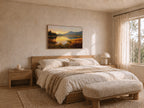 Stanley Lake Fall Sunset Wall Art | Idaho Sawtooth Mountain Landscape Painting