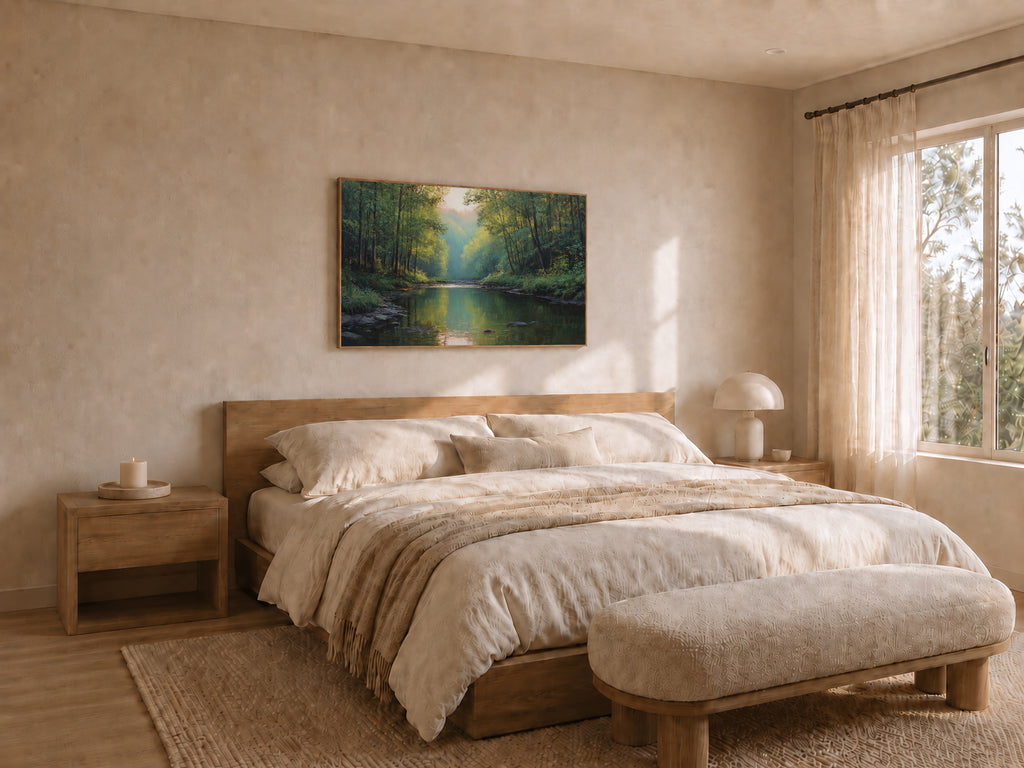 Cuyahoga Valley National Park Summer Sunrise Wall Art | Ohio River Landscape Painting