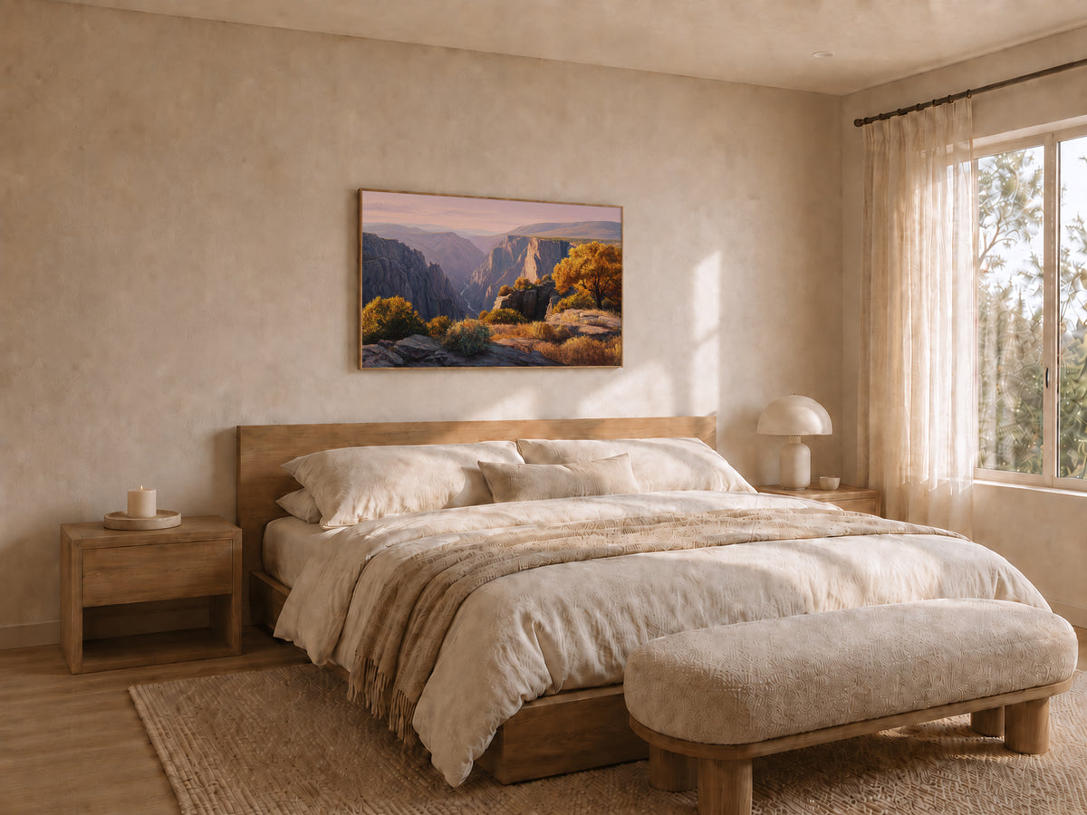 Black Canyon of the Gunnison National Park Fall Sunrise Wall Art | Colorado Landscape Painting