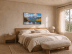 Stanley Lake Fall Wall Art | Idaho Sawtooth Mountain Landscape Painting