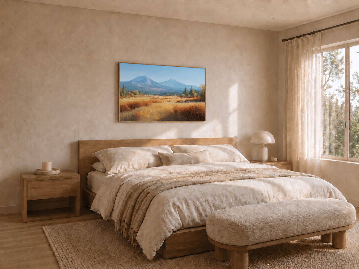 Lassen Volcanic National Park Fall Wall Art | California Landscape Painting