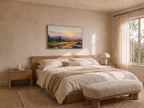 Mount Cadillac Summer Sunset Wall Art | Acadia National Park Maine Landscape Painting
