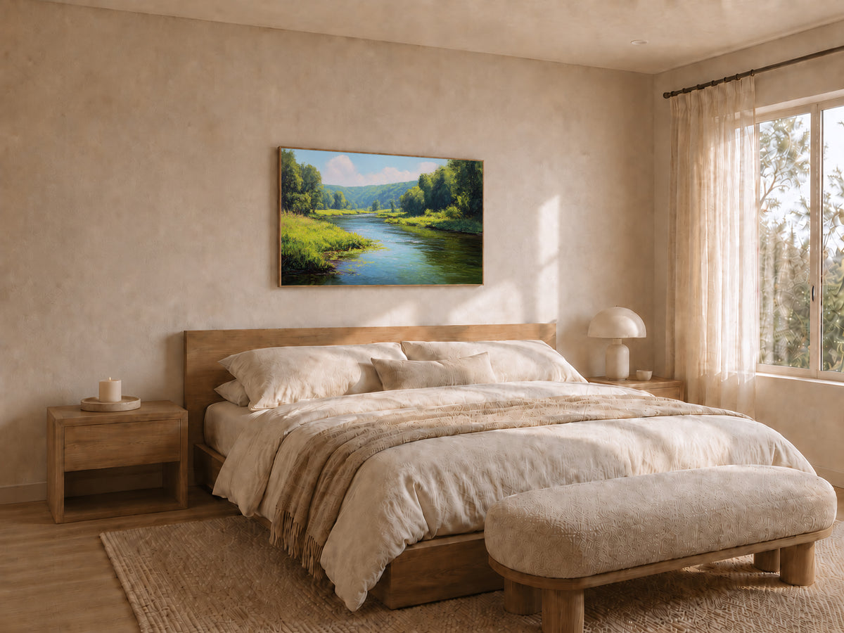 Cuyahoga Valley National Park Summer Wall Art | Ohio River Landscape Painting