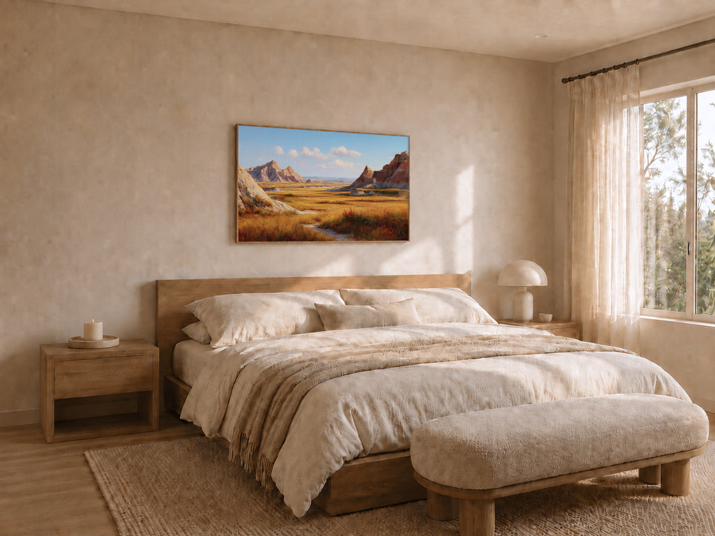 Badlands National Park Fall Wall Art | South Dakota Landscape Painting