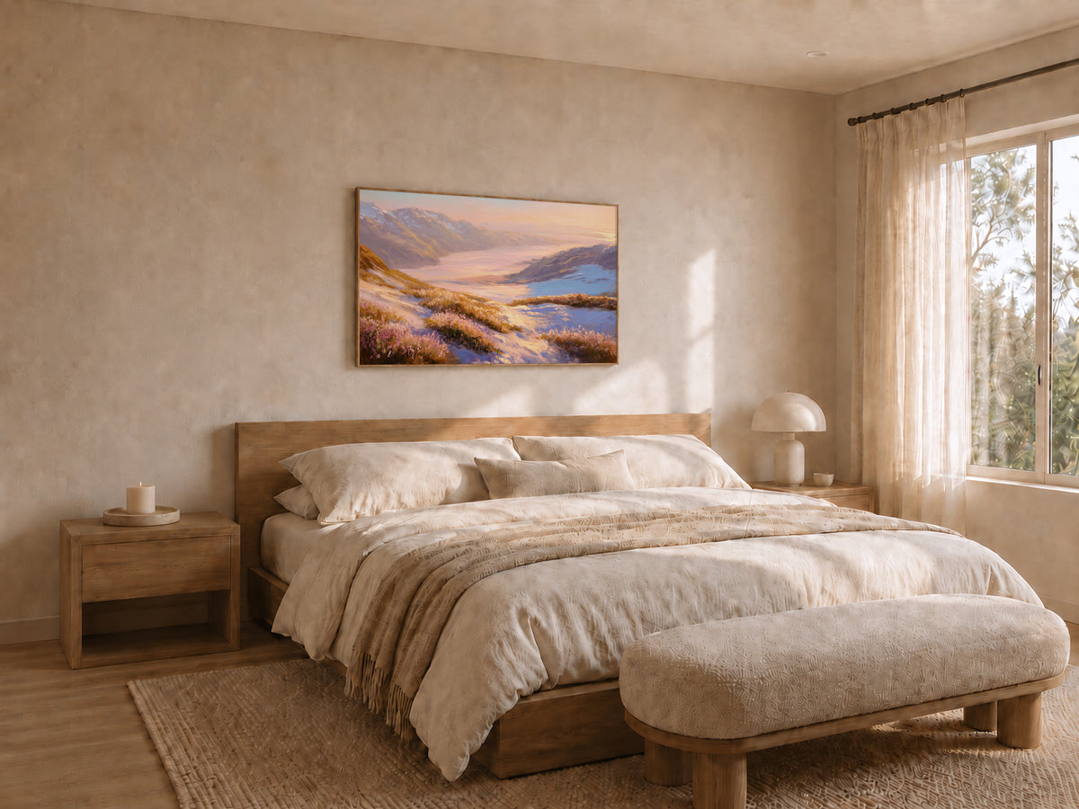Harding Icefield Spring Sunset Wall Art | Kenai Fjords National Park Alaska Landscape Painting