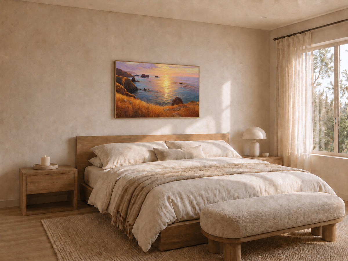 Channel Islands National Park Summer Sunset Wall Art | California Coastal Landscape Painting