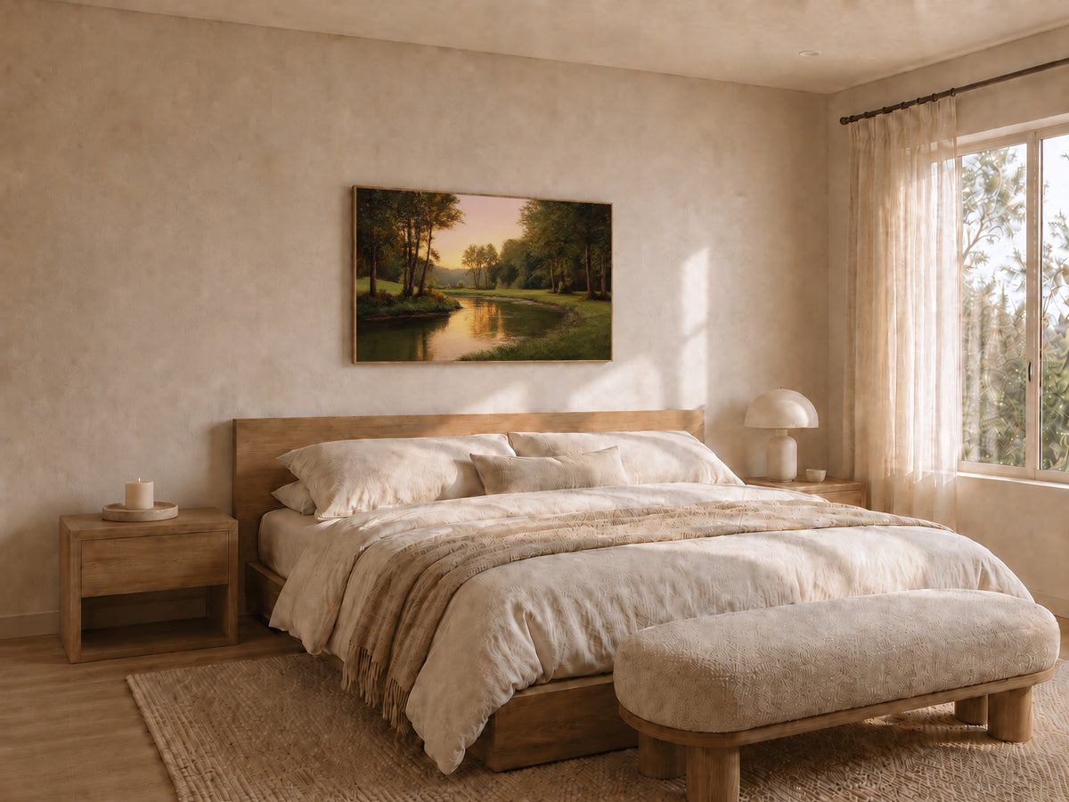 Cuyahoga Valley National Park Summer Sunset Wall Art | Ohio River Landscape Painting