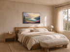 Waterton Lakes National Park Spring Sunset Wall Art | Canada Lakeside Painting