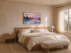 Mount Cadillac Winter Sunset Wall Art | Acadia National Park Maine Landscape Painting