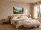 Lake Superior Spring Wall Art | Minnesota Shoreline Wildflower Painting