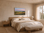 Flint Hills Spring Sunset Wall Art | Kansas Tallgrass Prairie Landscape Painting