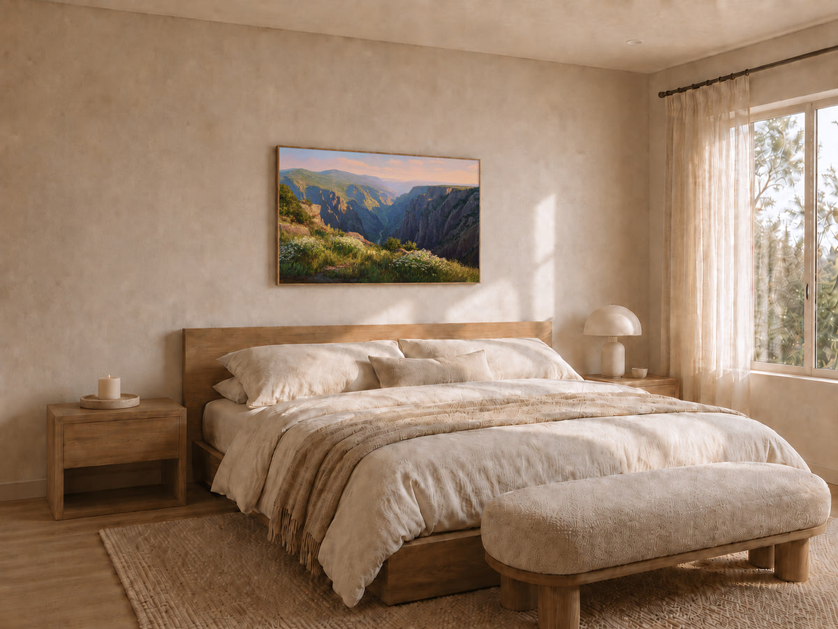 Black Canyon of the Gunnison National Park Spring Sunrise Wall Art | Colorado Landscape Painting