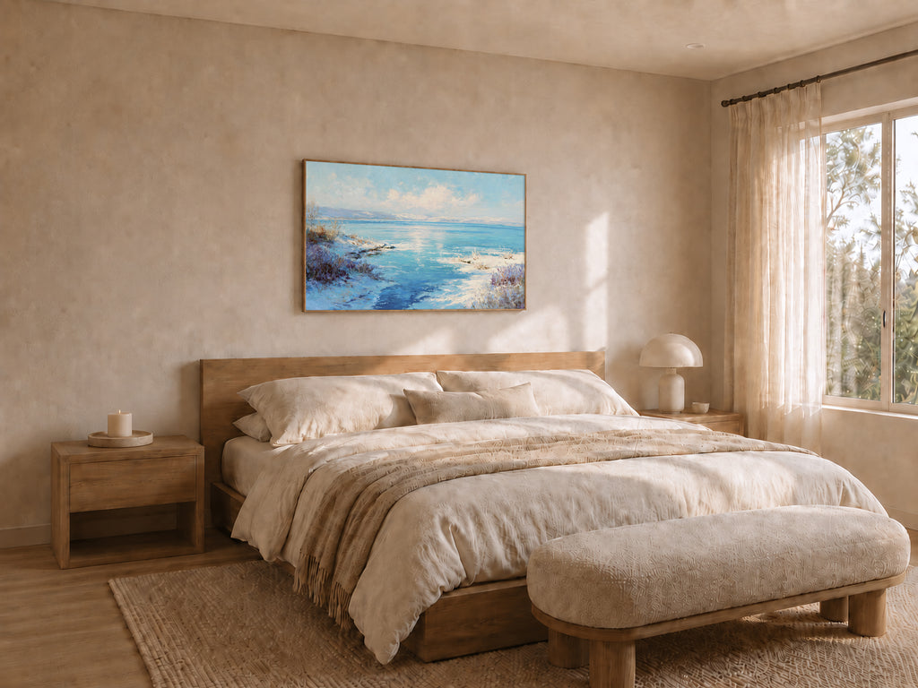 Lake Superior Winter Wall Art | Minnesota Coastal Landscape Painting