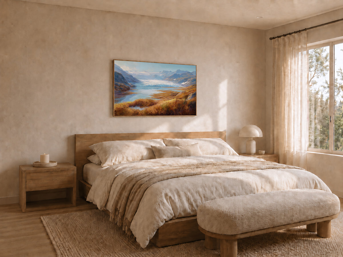 Harding Icefield Fall Wall Art | Kenai Fjords National Park Alaska Landscape Painting