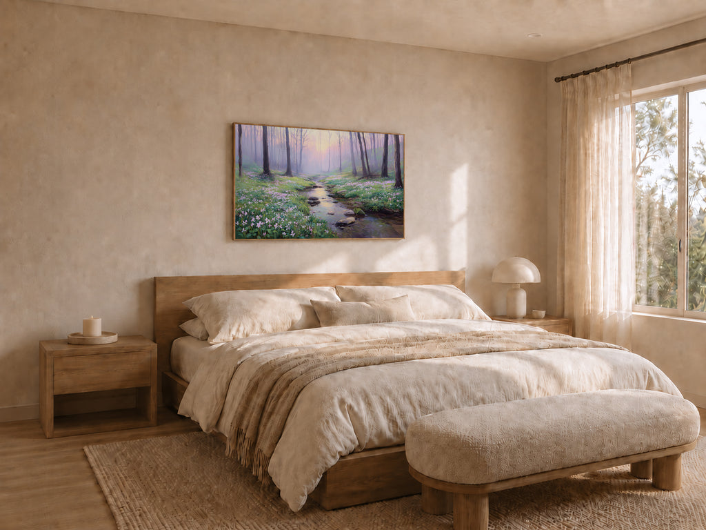 Cuyahoga Valley National Park Spring Sunrise Wall Art | Ohio River Landscape Painting
