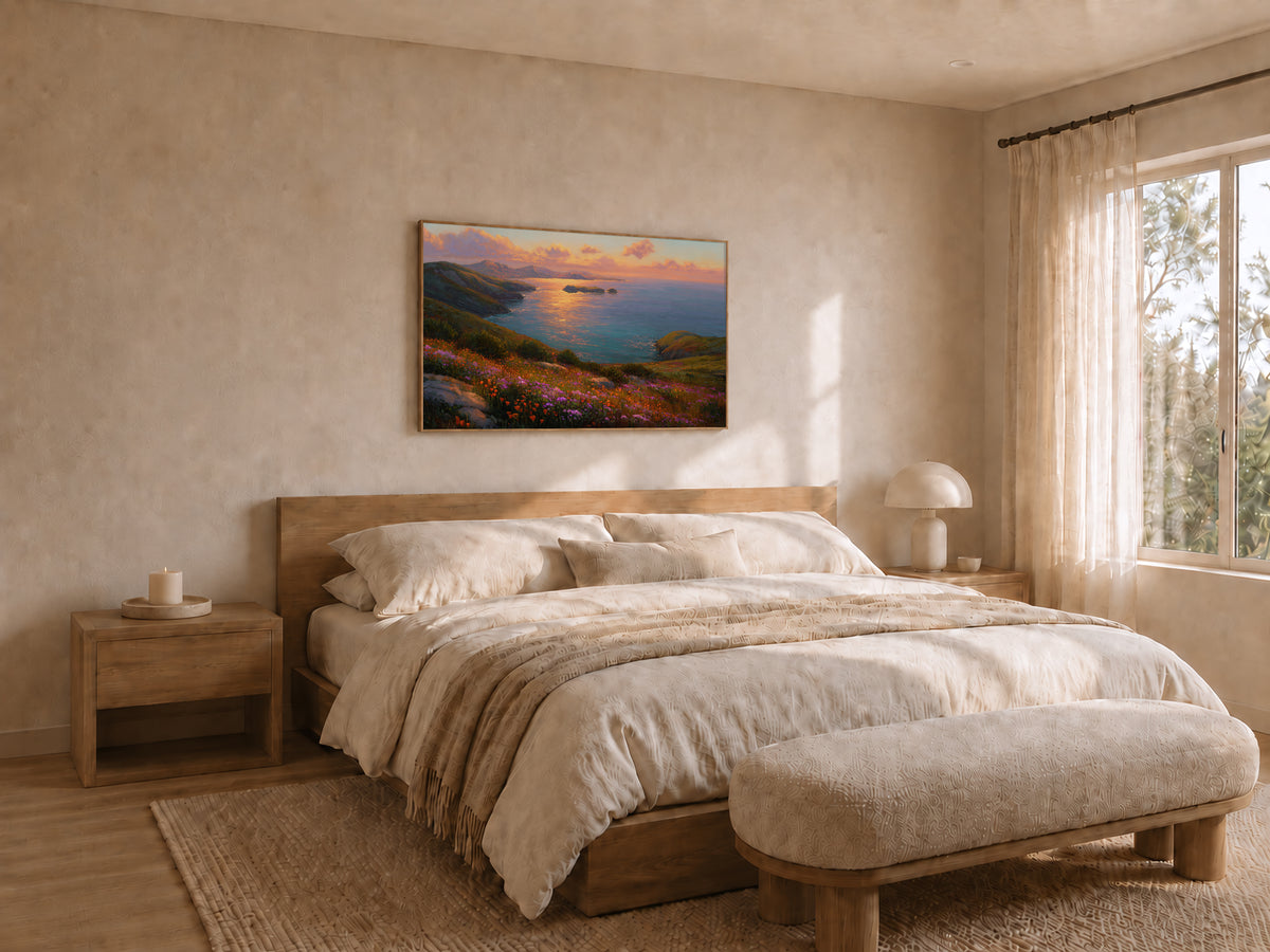 Channel Islands National Park Spring Sunset Wall Art | California Coastal Landscape Painting