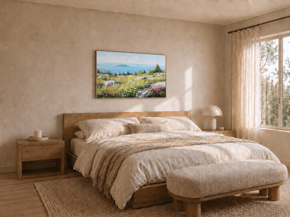 Mount Cadillac Spring Wall Art | Acadia National Park Maine Landscape Painting
