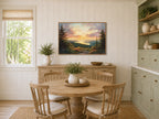 Cadillac Mountain Summer Sunset Wall Art | Acadia National Park Maine Coastal Painting