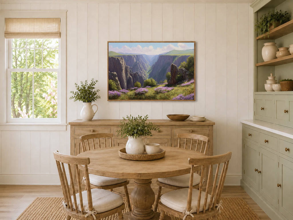 Black Canyon of the Gunnison National Park Spring Wall Art | Colorado Landscape Painting