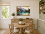Colchuck Lake Fall Sunrise Wall Art | Washington Lakeside Painting