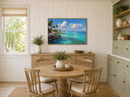Florida Keys Summer Wall Art | Tropical Ocean Beach Landscape Painting
