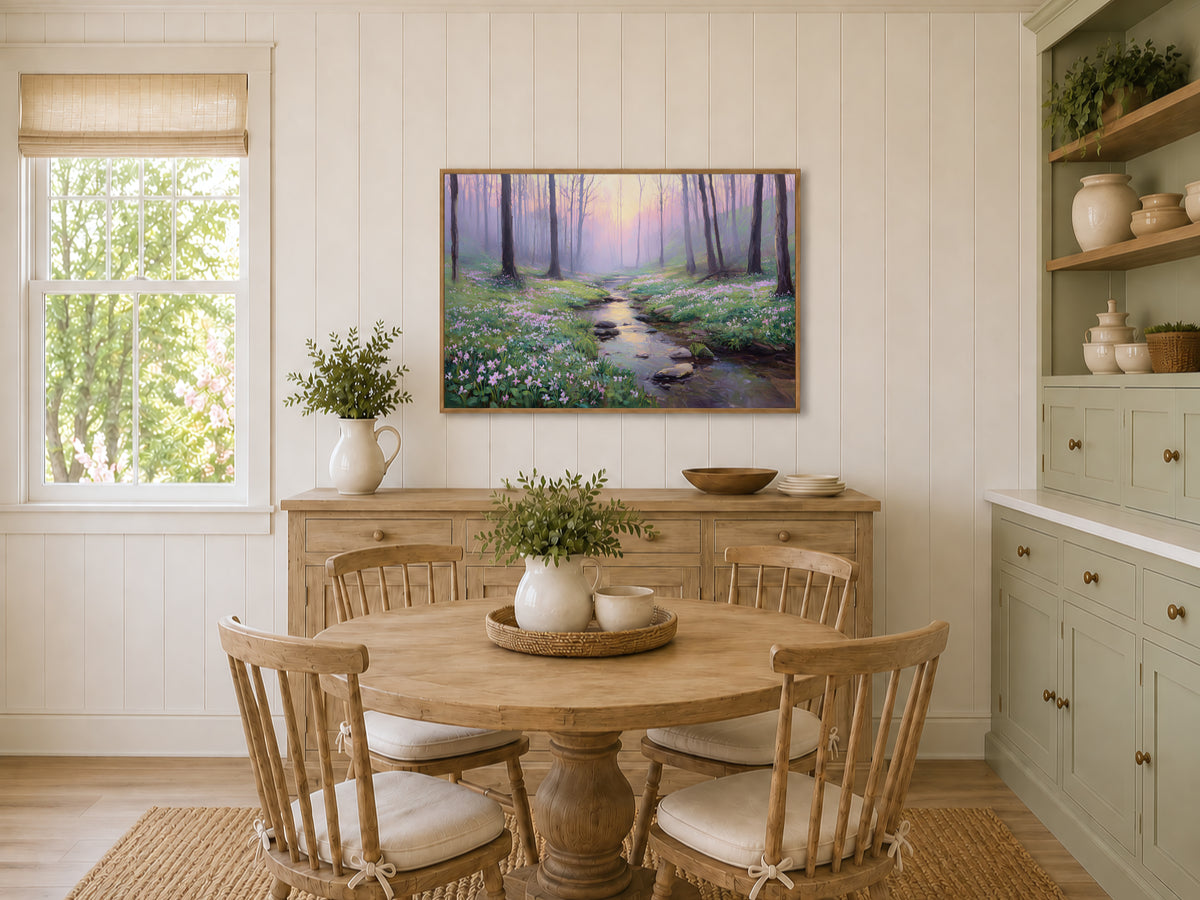 Cuyahoga Valley National Park Spring Sunrise Wall Art | Ohio River Landscape Painting
