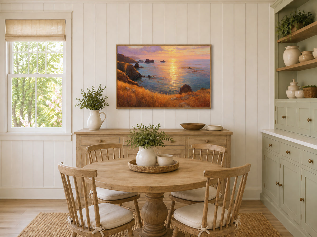 Channel Islands National Park Summer Sunset Wall Art | California Coastal Landscape Painting