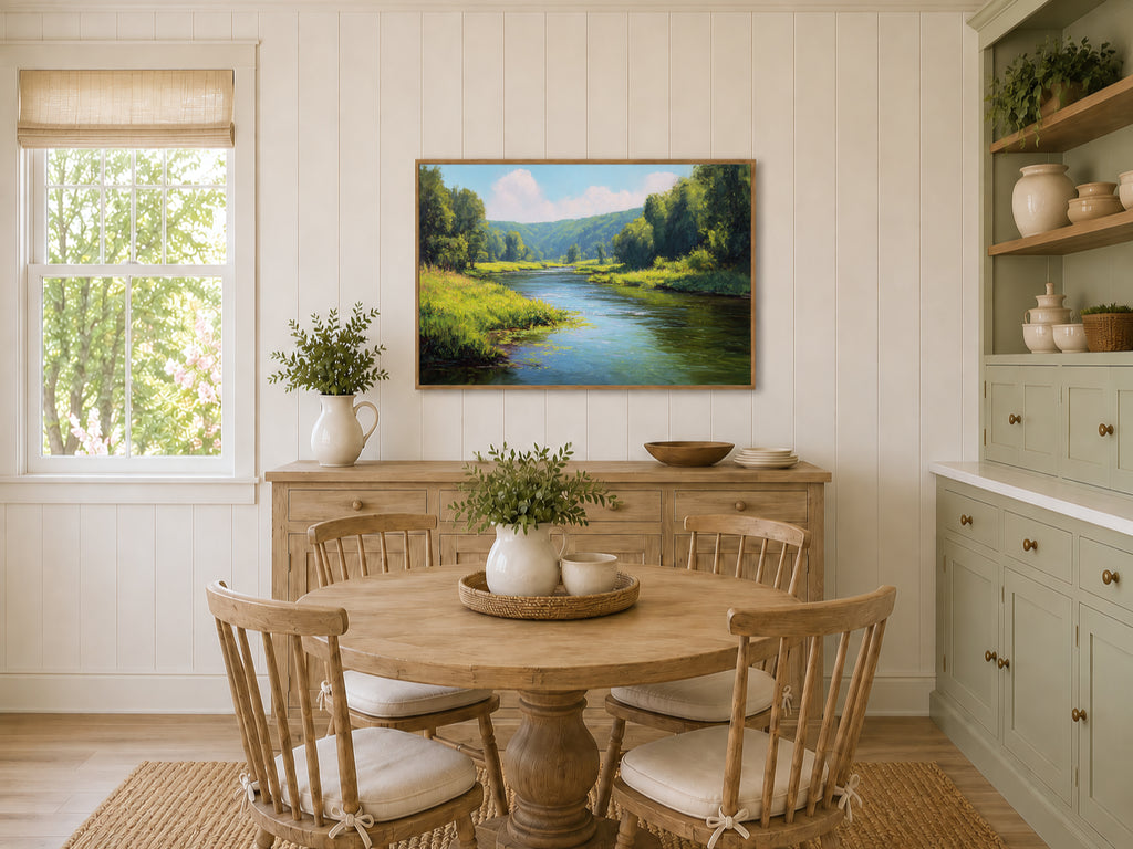 Cuyahoga Valley National Park Summer Wall Art | Ohio River Landscape Painting