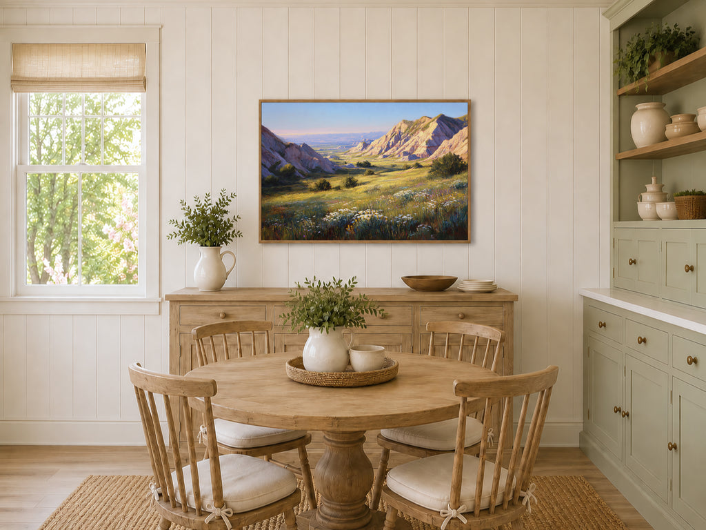 Badlands National Park Spring Wall Art | South Dakota Landscape Painting