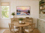 Mount Cadillac Winter Sunrise Wall Art | Acadia National Park Maine Landscape Painting
