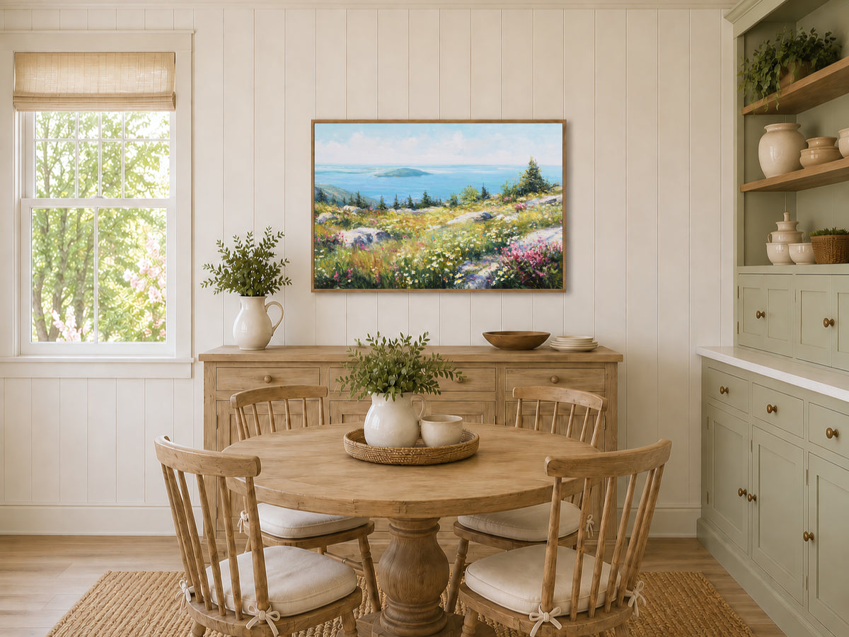 Mount Cadillac Spring Wall Art | Acadia National Park Maine Landscape Painting