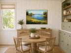 Lake Superior Spring Wall Art | Minnesota Shoreline Wildflower Painting