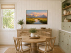 Denali National Park Summer Sunset Wall Art | Alaska Mountain Landscape Painting