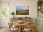 Flint Hills Spring Sunset Wall Art | Kansas Tallgrass Prairie Landscape Painting