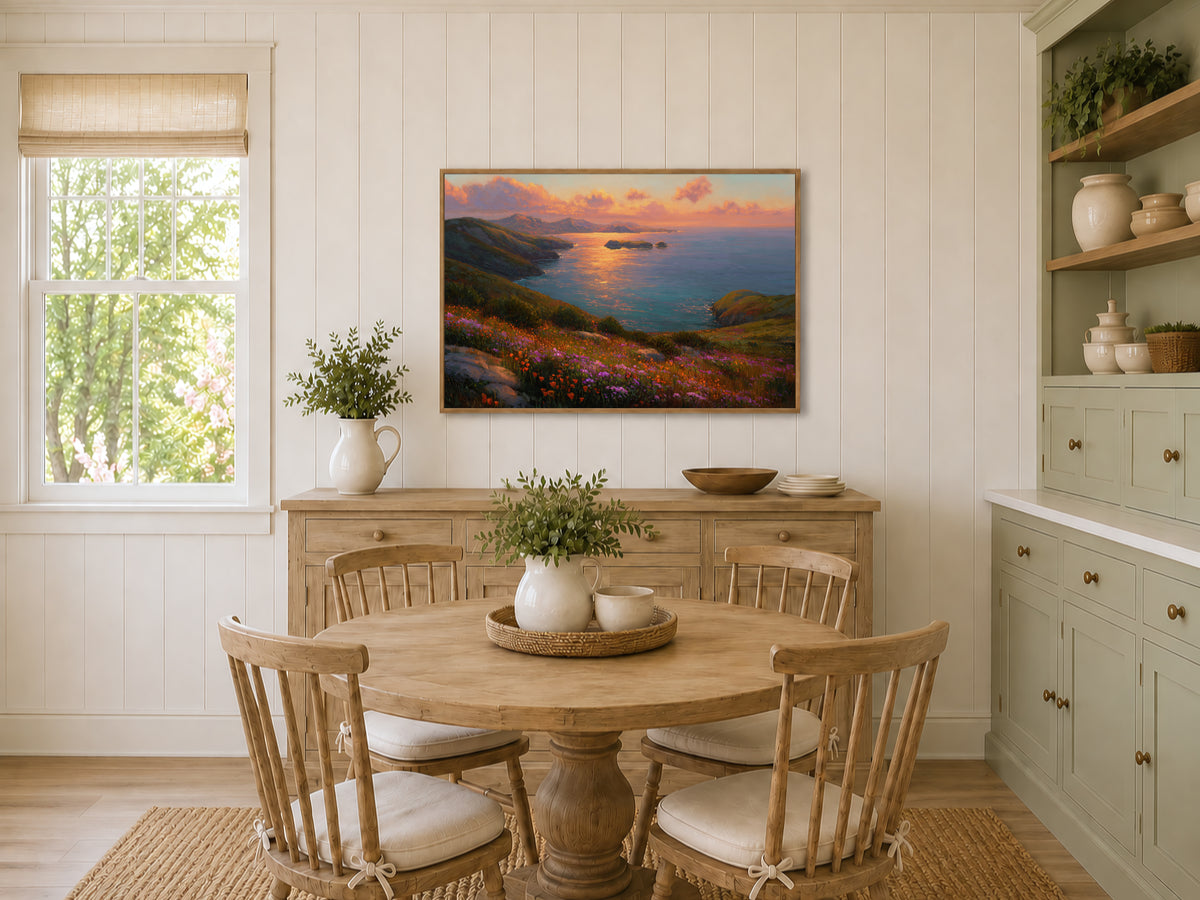 Channel Islands National Park Spring Sunset Wall Art | California Coastal Landscape Painting