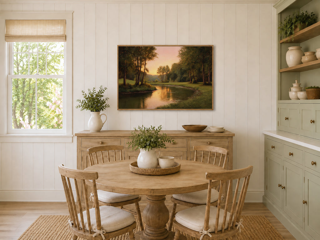 Cuyahoga Valley National Park Summer Sunset Wall Art | Ohio River Landscape Painting