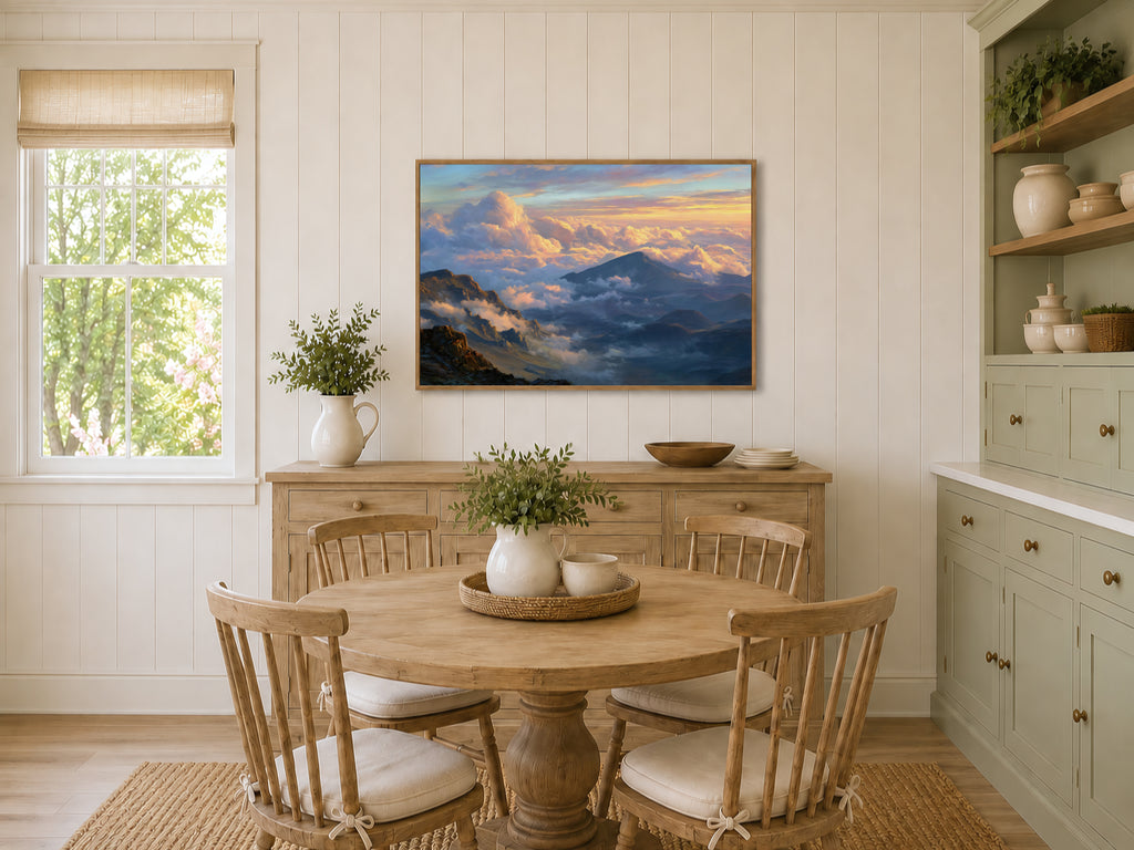 Haleakala National Park Fall Sunset Wall Art | Hawaii Maui Volcano Landscape Painting