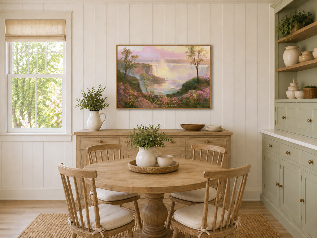 Niagara Falls Spring Sunrise Wall Art | Canada New York Landscape Painting