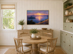 Crater Lake National Park Summer Sunset Wall Art | Oregon Volcanic Landscape Painting