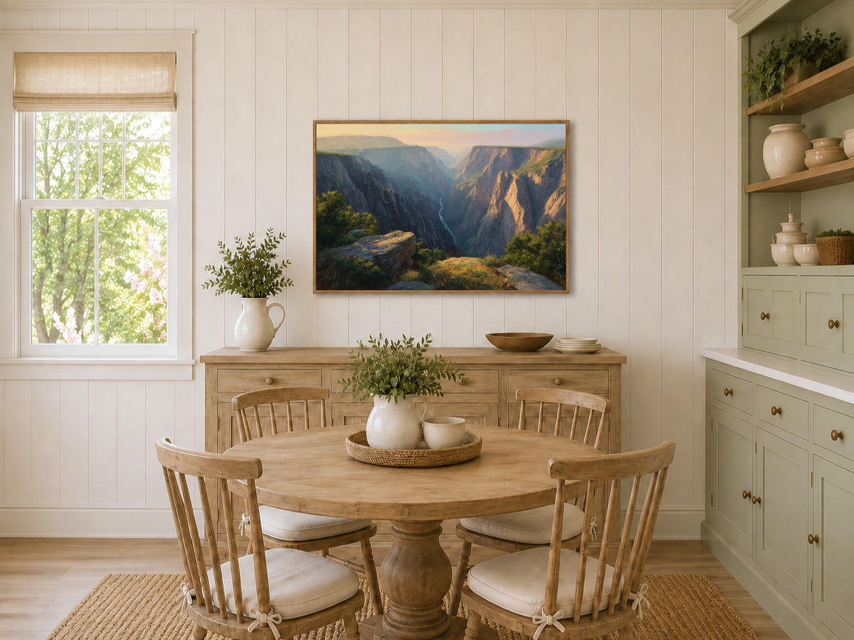 Black Canyon of the Gunnison National Park Summer Sunrise Wall Art | Colorado Landscape Painting