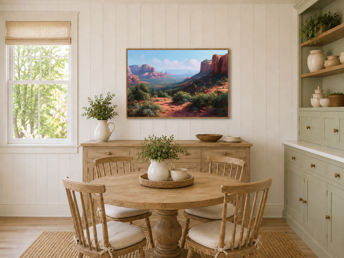 Sedona Summer Wall Art | Arizona Red Rock Landscape Painting