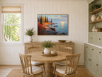 Lake Superior Fall Sunrise Wall Art | Minnesota Coastal Fall Foliage Painting