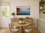 Lake Superior Spring Sunrise Wall Art | Minnesota Lakeside Wildflower Painting