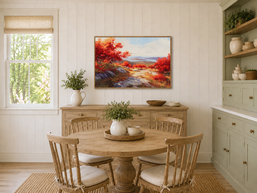 Mount Cadillac Fall Wall Art | Acadia National Park Maine Landscape Painting