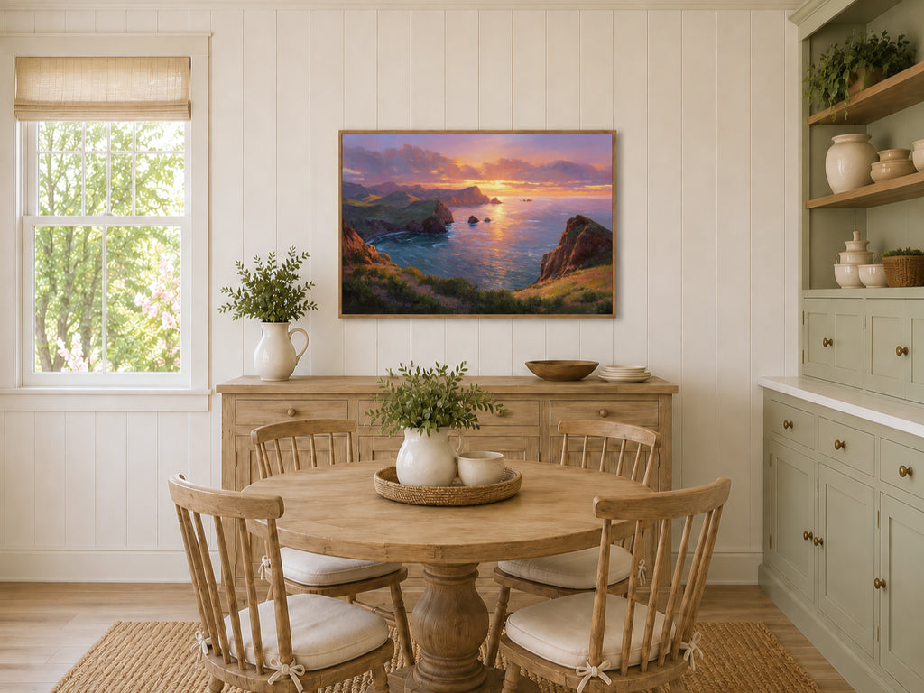 Channel Islands National Park Winter Sunset Wall Art | California Coastal Landscape Painting