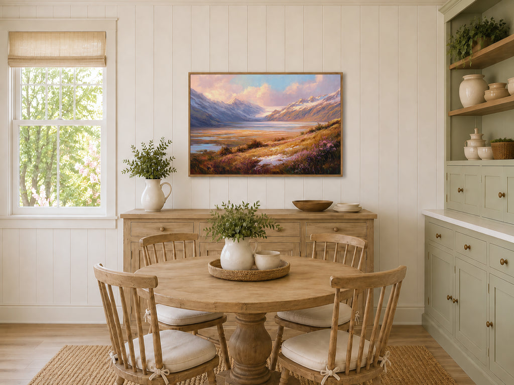 Harding Icefield Summer Sunset Wall Art | Kenai Fjords National Park Alaska Landscape Painting